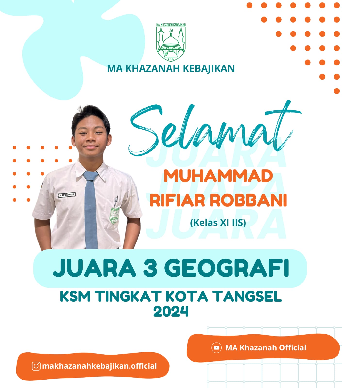 Juara 3 Geografi Ksm Tingkat Tangsel